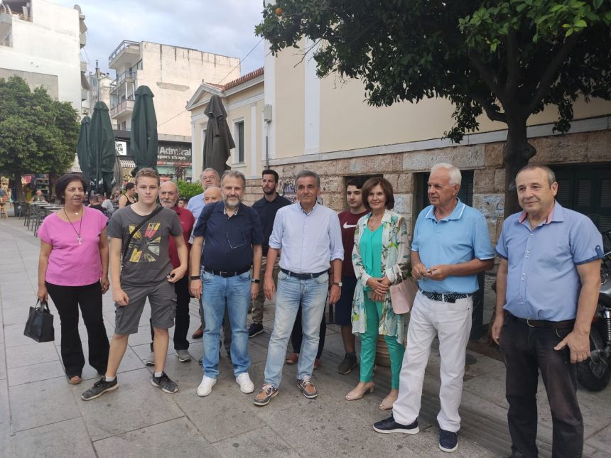 Επίσκεψη του Ε. Τσακαλώτου, βουλευτή Β1 Βόρειου Τομέα Αθηνών και υποψήφιου Προέδρου του ΣΥΡΙΖΑ-ΠΣ στη Χαλκίδα
