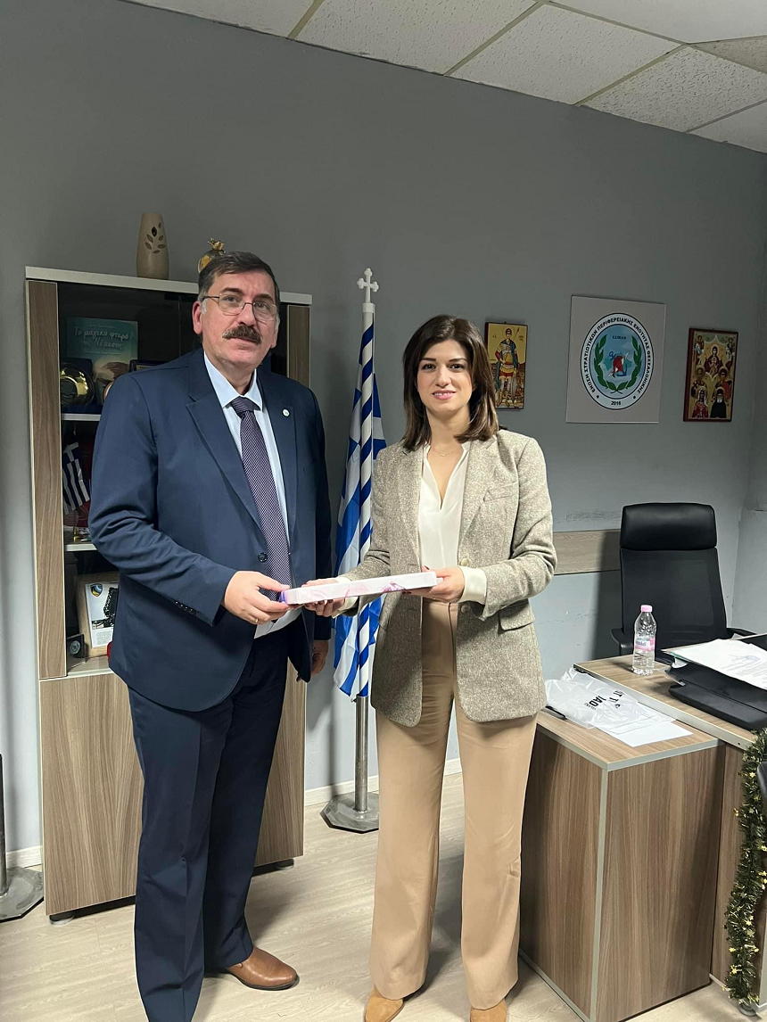 Συνάντηση της Κ. Νοτοπούλου με τον πρόεδρο της Ένωσης Στρατιωτικών Περιφερειακής Ενότητας Θεσσαλονίκης