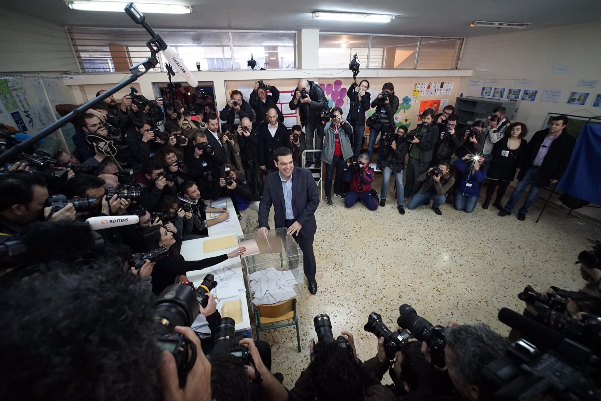 Δηλώσεις του Προέδρου του ΣΥΡΙΖΑ, Αλέξη Τσίπρα, μετά την άσκηση του εκλογικού του δικαιώματος