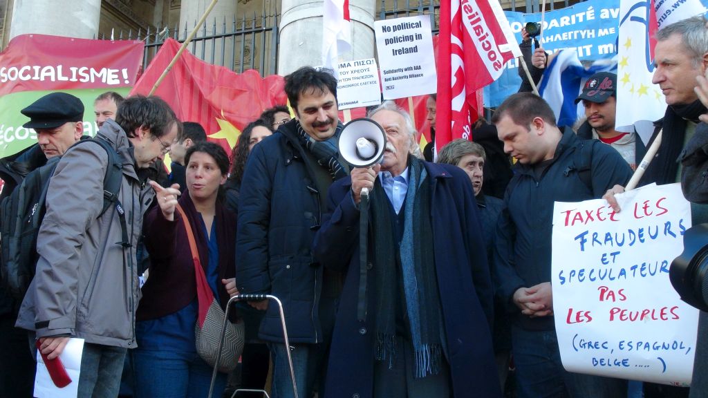 Πορεία στις Βρυξέλλες υπέρ της ελληνικής κυβέρνησης (βίντεο)