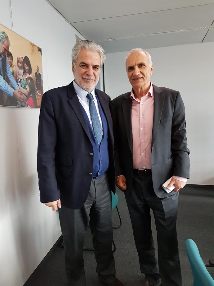 Συνάντηση του Γ. Βαρεμένου με τον Ευρωπαίο Επίτροπο Χ. Στυλιανίδη για το προσφυγικό