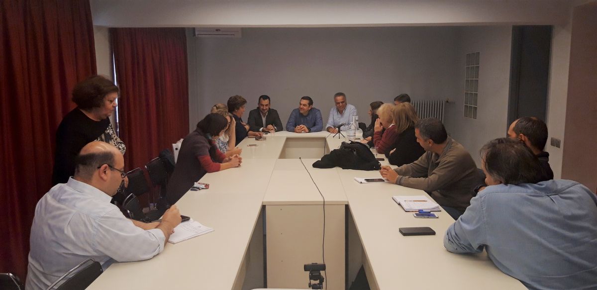 Συνάντηση του ΣΥΡΙΖΑ με εκπροσώπους Σωματείων εργαζομένων στην καθαριότητα των δημόσιων σχολείων από όλη την Ελλάδα