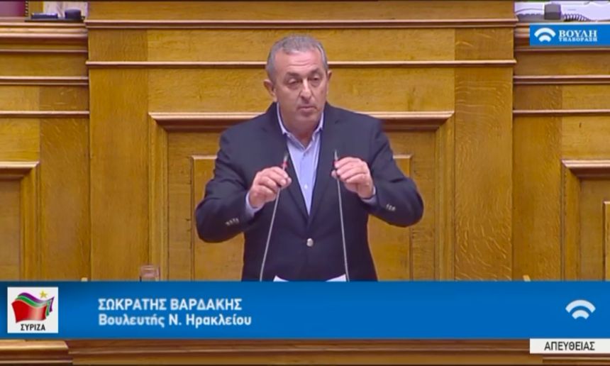 Σ. Βαρδάκης: Χωρίς κανένα σχεδιασμό για την ενίσχυση των ελαιοπαραγωγών Κρήτης ως αντιστάθμισμα της απώλειας της παραγωγής τους εμφανίζεται το ΥΠΑΑΤ