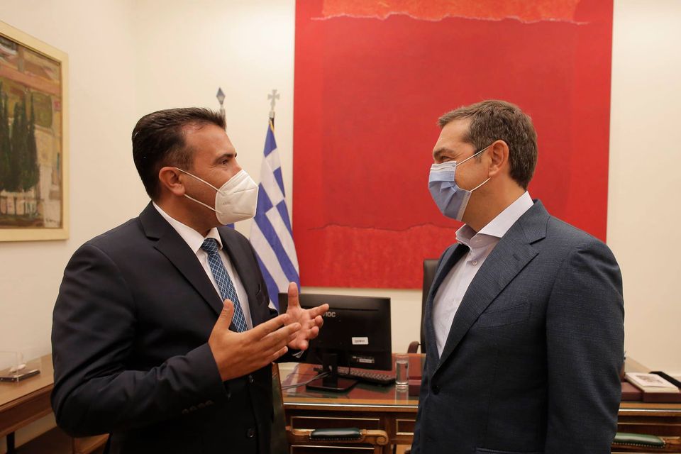 Συνάντηση του Προέδρου του ΣΥΡΙΖΑ – Προοδευτική Συμμαχία, Αλέξη Τσίπρα, με τον Πρωθυπουργό της Βόρειας Μακεδονίας, Ζόραν Ζάεφ