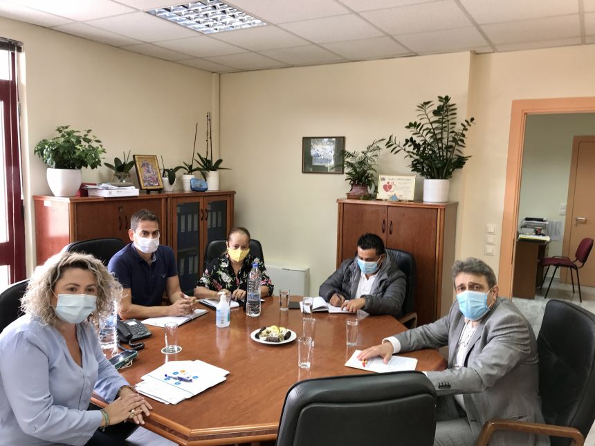 Συνάντηση του Ν. Ηγουμενίδη με την Διοίκηση της 7ης Υγειονομικής Περιφέρειας Κρήτης για τα θέματα της πανδημίας