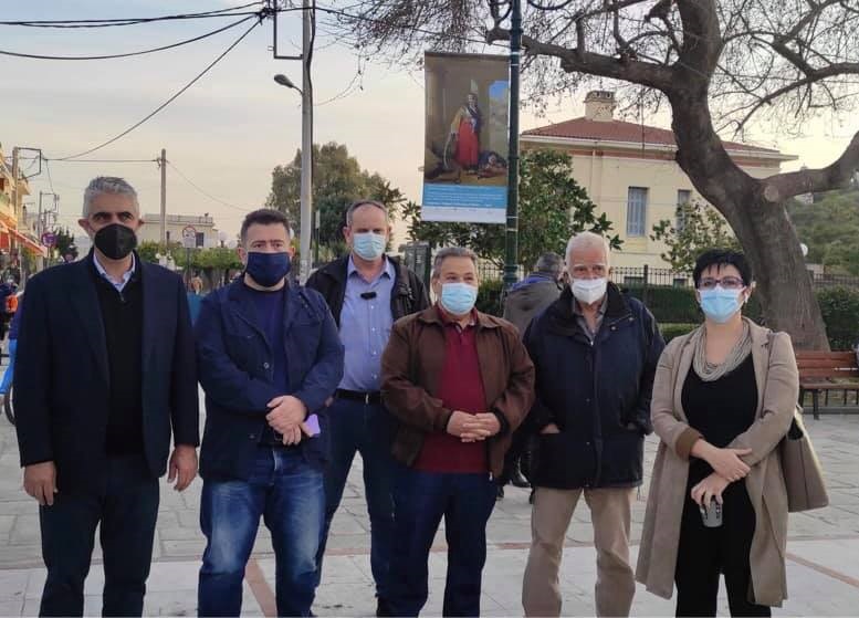 Η Νομαρχιακή Επιτροπή του ΣΥΡΙΖΑ ΠΣ Δυτικής Αττικής και ο τοπικός Βουλευτής, Γιώργος Τσίπρας συμμετέχουν στην κινητοποίηση ενάντια της κυβερνητικής απόφασης μετατροπής του Θριάσιου σε νοσοκομείο COVID