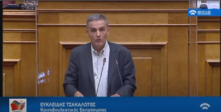 Απάντηση του κοινοβουλευτικού εκπροσώπου ΣΥΡΙΖΑ-ΠΣ, Ευκλ. Τσακαλώτου, στον κ. Μηταράκη