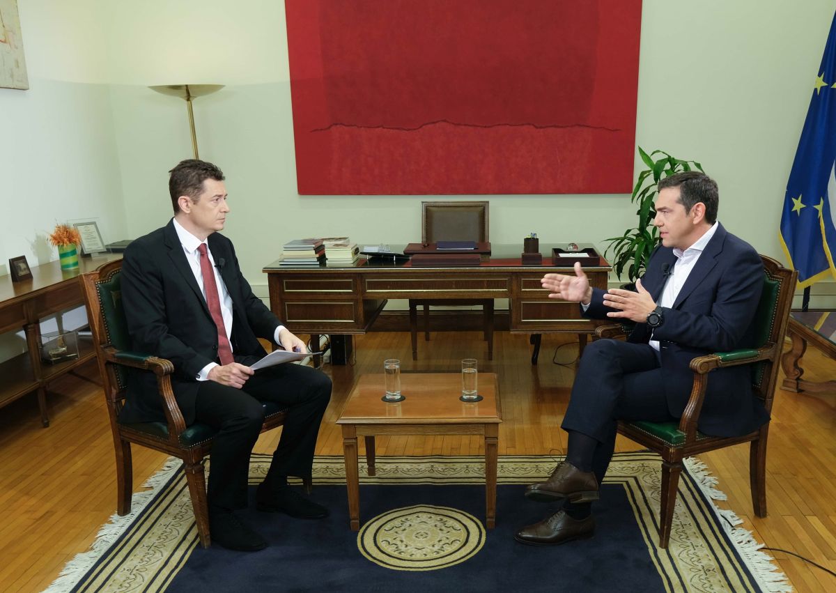 Συνέντευξη του Προέδρου του ΣΥΡΙΖΑ-Προοδευτική Συμμαχία Αλέξη Τσίπρα στην τηλεόραση του Alpha