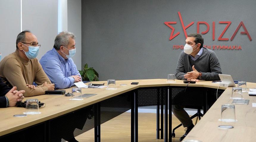 Συνάντηση του Προέδρου του ΣΥΡΙΖΑ - Προοδευτική Συμμαχία με το Συνδικάτο Εργαζομένων ΟΑΣΑ και Θυγατρικών Εταιρειών