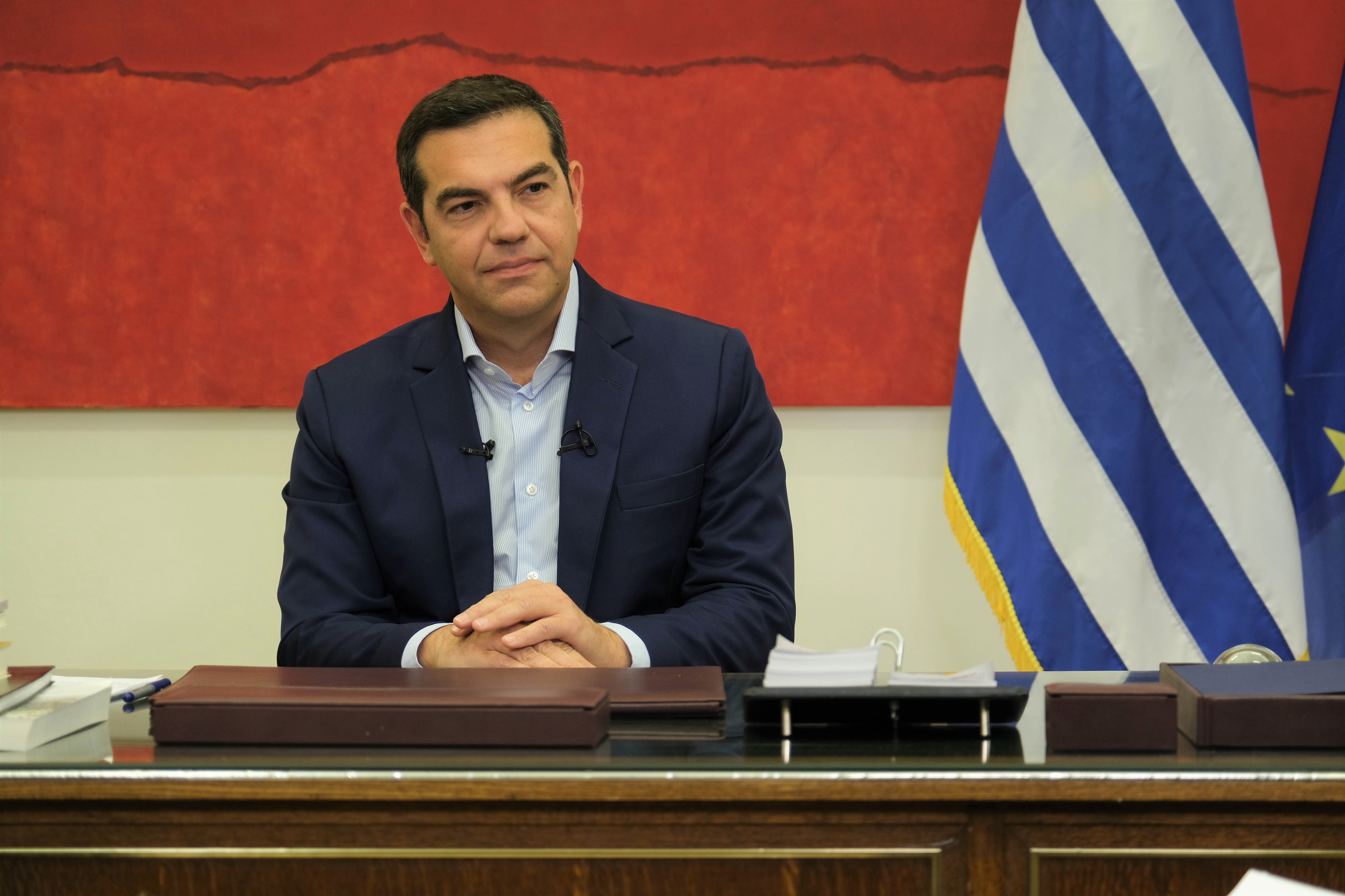 Συνέντευξη του προέδρου του ΣΥΡΙΖΑ-Προοδευτική Συμμαχία, Αλέξη Τσίπρα, στο κεντρικό δελτίο ειδήσεων του Star Channel