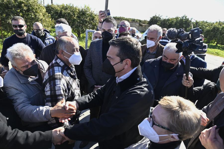 Επίσκεψη του προέδρου του ΣΥΡΙΖΑ-Π.Σ., Αλέξη Τσίπρα, στη Λάρισα