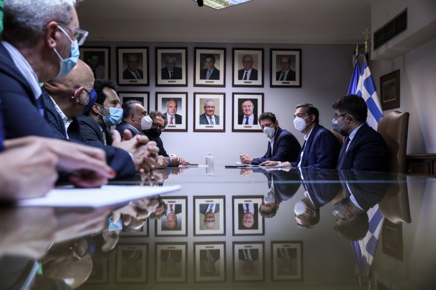 Συνάντηση του Προέδρου του ΣΥΡΙΖΑ-Προοδευτική Συμμαχία με το Προεδρείο της Ολομέλειας των Δικηγορικών Συλλόγων