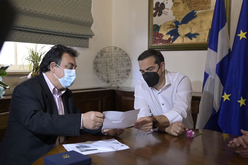 Συνάντηση του Προέδρου του ΣΥΡΙΖΑ-Προοδευτική Συμμαχία με τον Δήμαρχο Πύργου