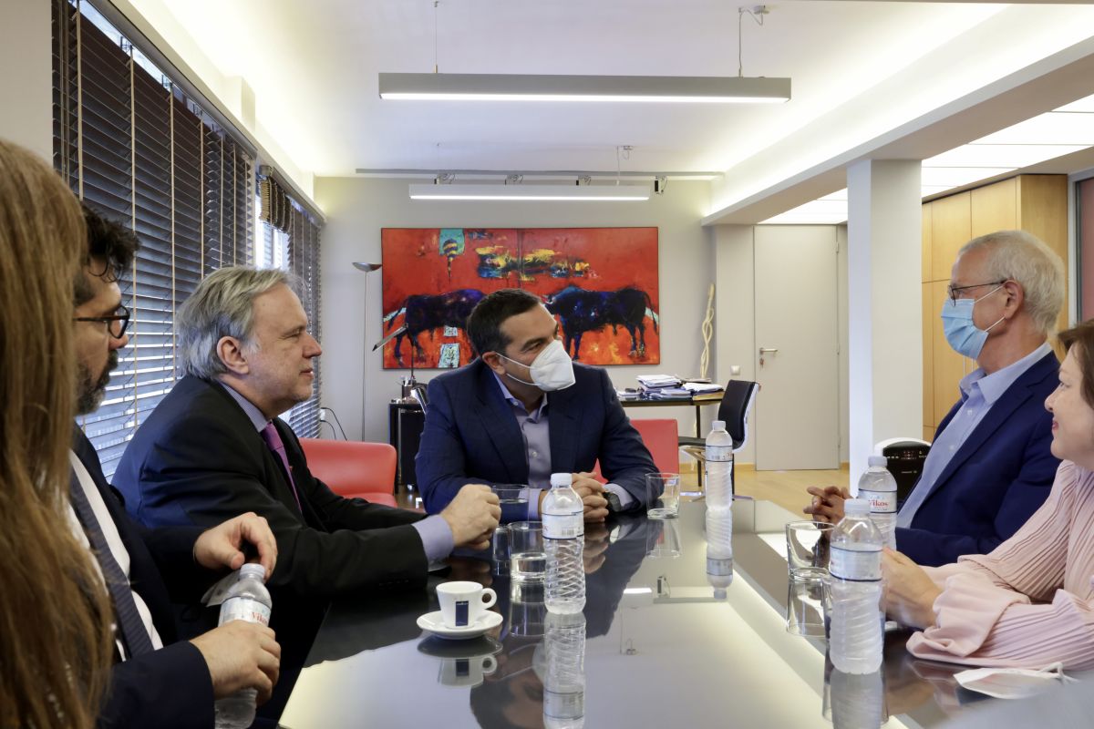 Συνάντηση του Αλέξη Τσίπρα με τoν Πρόεδρο της Κοινοβουλευτικής Συνέλευσης του Συμβουλίου της Ευρώπης, κ. Tiny Kox