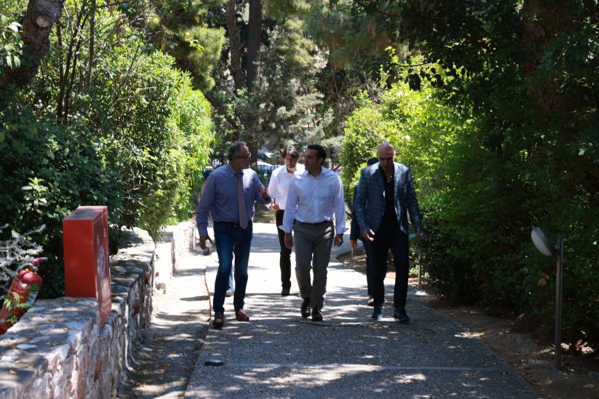 Συνάντηση του Προέδρου του ΣΥΡΙΖΑ-Προοδευτική Συμμαχία στο Εθνικό Αστεροσκοπείο Αθηνών