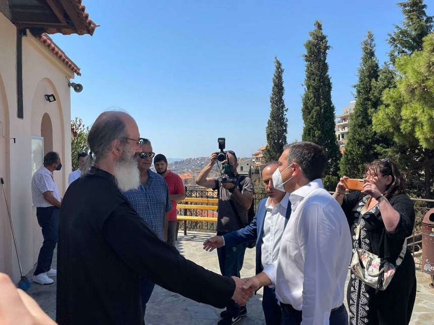 Επίσκεψη του Αλέξη Τσίπρα στις πυρόπληκτες περιοχές της Παλλήνης και του Ντράφι