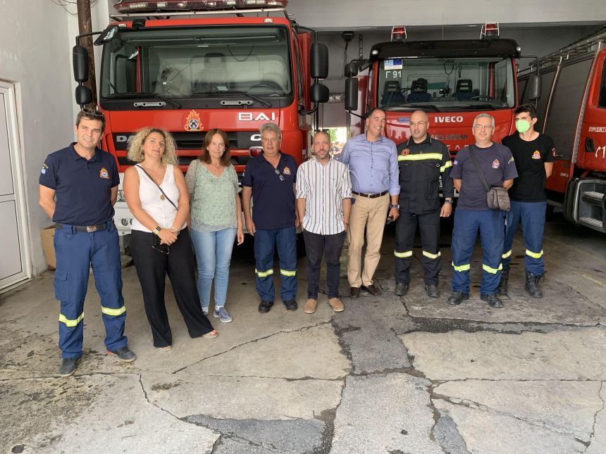 Επίσκεψη κλιμακίου του ΣΥΡΙΖΑ- ΠΣ Μαγνησίας στην Πυροσβεστική Υπηρεσία
