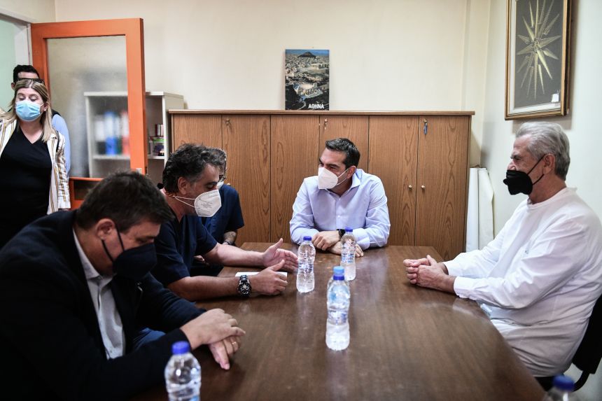 Επίσκεψη του Προέδρου του ΣΥΡΙΖΑ-Προοδευτική Συμμαχία στο Νοσοκομείο Παίδων «Η Αγία Σοφία»
