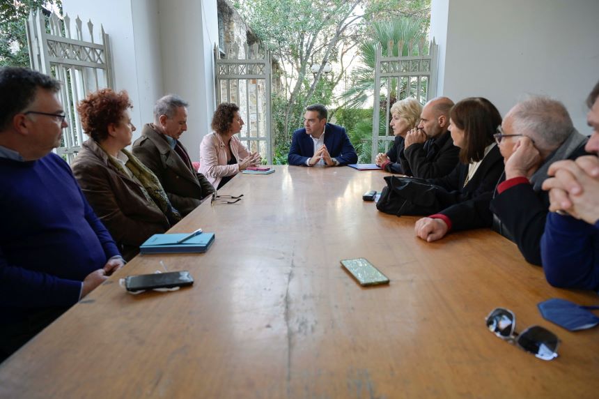 Συνάντηση Αλέξη Τσίπρα με το Προεδρείο του Συλλόγου Ελλήνων Αρχαιολόγων