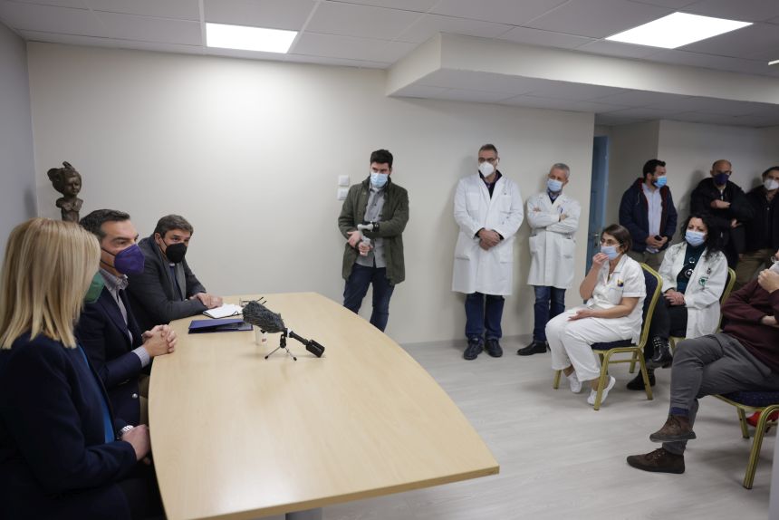 Επίσκεψη του Προέδρου του ΣΥΡΙΖΑ-Προοδευτική Συμμαχία στο Νοσοκομείο Παίδων Πεντέλης