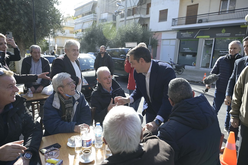 Συνάντηση του Αλέξη Τσίπρα με συνταξιούχους στο Αιγάλεω