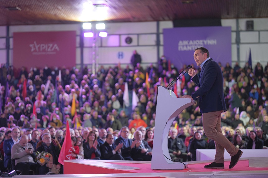  Ομιλία Αλέξη Τσίπρα στο κλειστό γυμναστήριο «Ιβανώφειο» στη Θεσσαλονίκη
