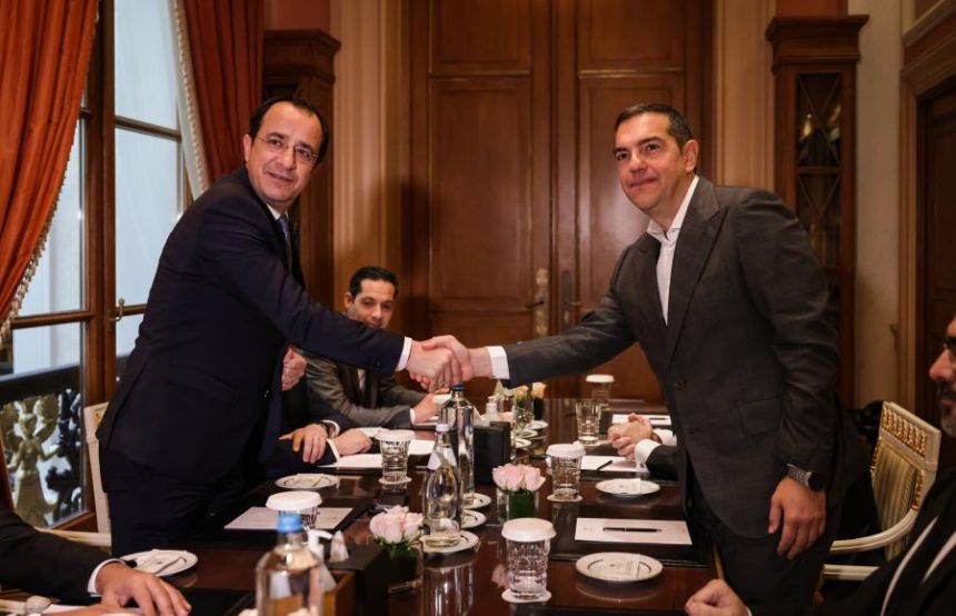 Συνάντηση του Προέδρου του ΣΥΡΙΖΑ-Προοδευτική Συμμαχία με τον νέο Πρόεδρο της Κύπρου Νίκο Χριστοδουλίδη