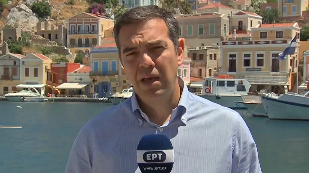 Ο Πρόεδρος του ΣΥΡΙΖΑ Προοδευτική Συμμαχία, Αλέξης Τσίπρας,μεταβαίνει στην Τήλο