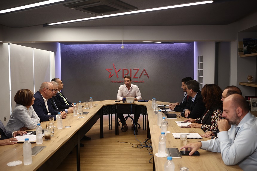 Συναντηση του προέδρου του ΣΥΡΙΖΑ-ΠΣ, Στέφανου Κασσελάκη με τους προέδρους των επιστημονικών συλλόγων της χώρας