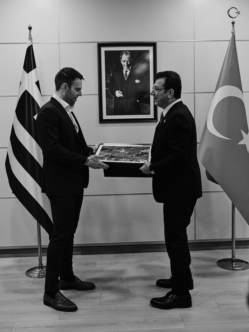 Συνάντηση του προέδρου του ΣΥΡΙΖΑ-ΠΣ, Στέφανου Κασσελάκη, με τον δήμαρχο Κωνσταντινούπολης, Εκρέμ Ιμάμογλου