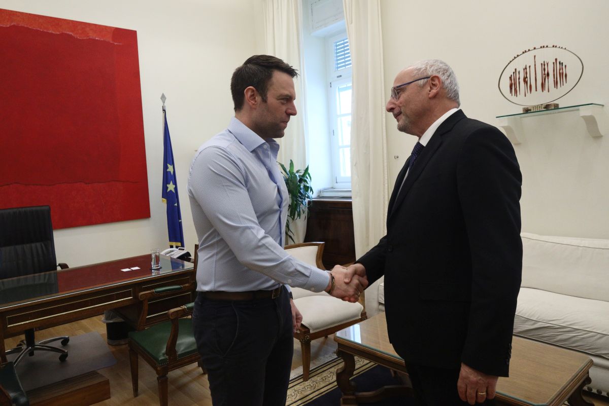 Συνάντηση του Προέδρου του ΣΥΡΙΖΑ-ΠΣ, Στέφανου Κασσελάκη με τον Πρέσβη του Ισραήλ Noam Katz