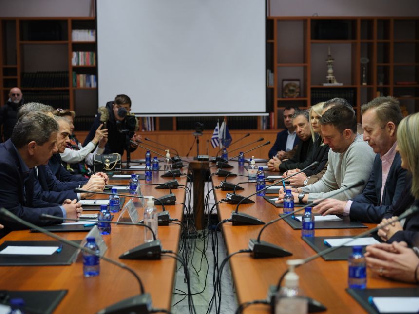 Συνάντηση του Προέδρου του ΣΥΡΙΖΑ-Προοδευτική Συμμαχία με Πρόεδρο και ΔΣ ΔΕΘ στο κτίριο της Διοίκησης της ΔΕΘ