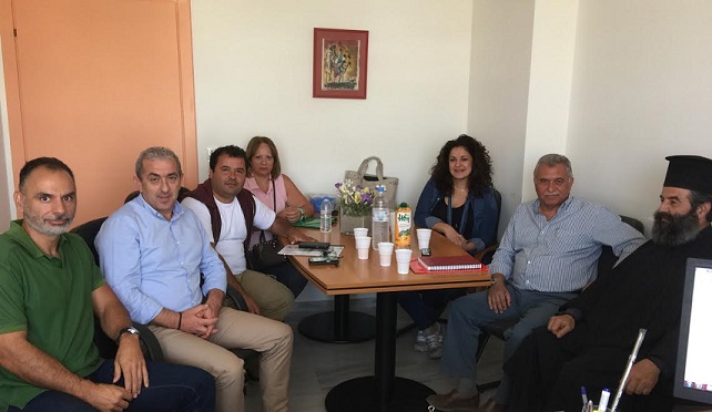 Συνάντηση Σωκράτη Βαρδάκη με τους Υποδιοικητή ΔΥΠΕ Κρήτης, Δήμαρχο Φαιστού, Επιτροπή Υγείας φορέων – πολιτών Μεσαράς