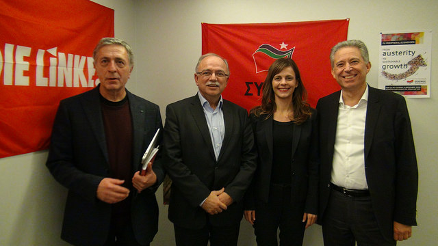 Επίσκεψη της Υπουργού Εργασίας Έφης Αχτσιόγλου στο Ευρωκοινοβούλιο και συνάντηση με τους 4 ευρωβουλευτές του ΣΥΡΙΖΑ 