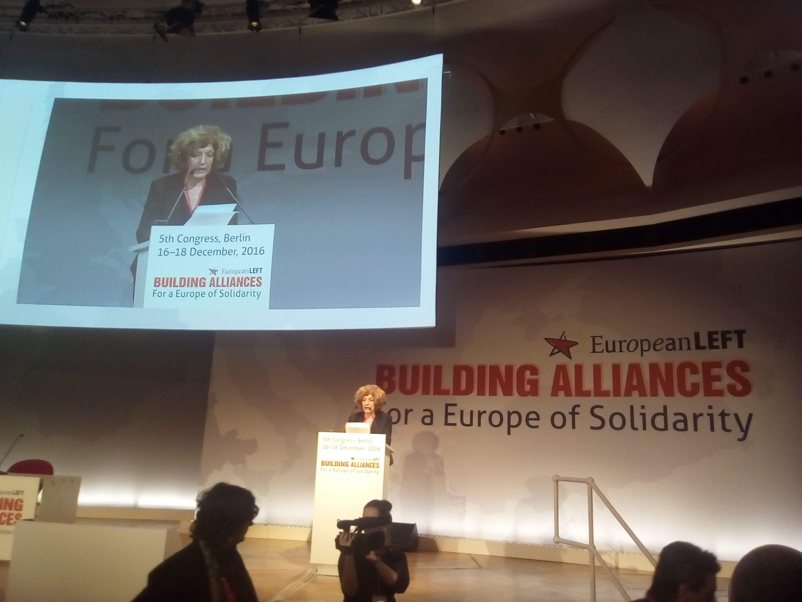 Ομιλία της Σίας Αναγνωστοπούλου στο 5ο Συνέδριο του κόμματος της Ευρωπαϊκής Αριστεράς στο Βερολίνο