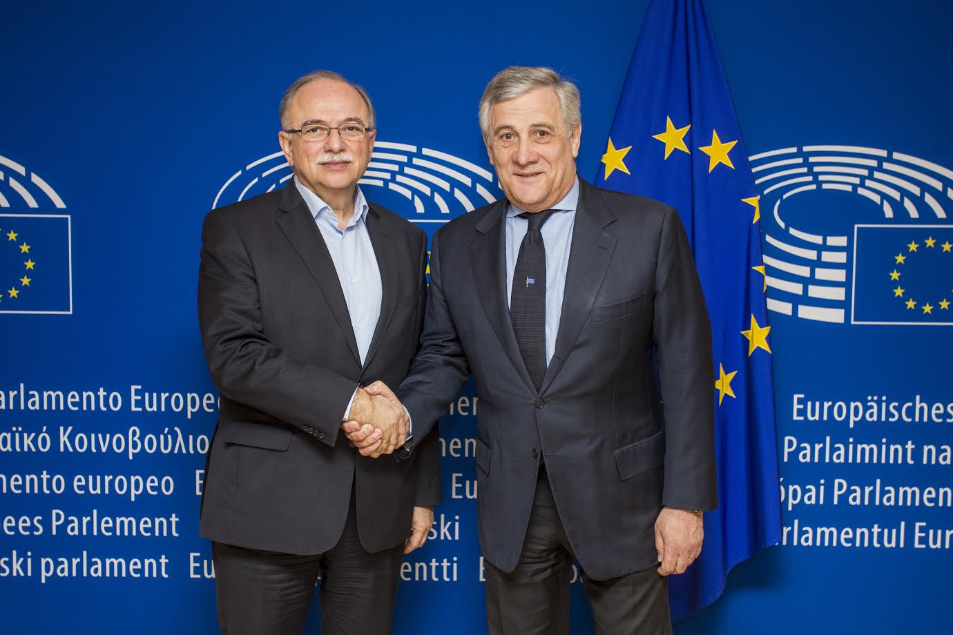 Συνάντηση του Δημήτρη Παπαδημούλη με τον Πρόεδρο του Ευρωκοινοβουλίου Αντόνιο Ταγιάνι