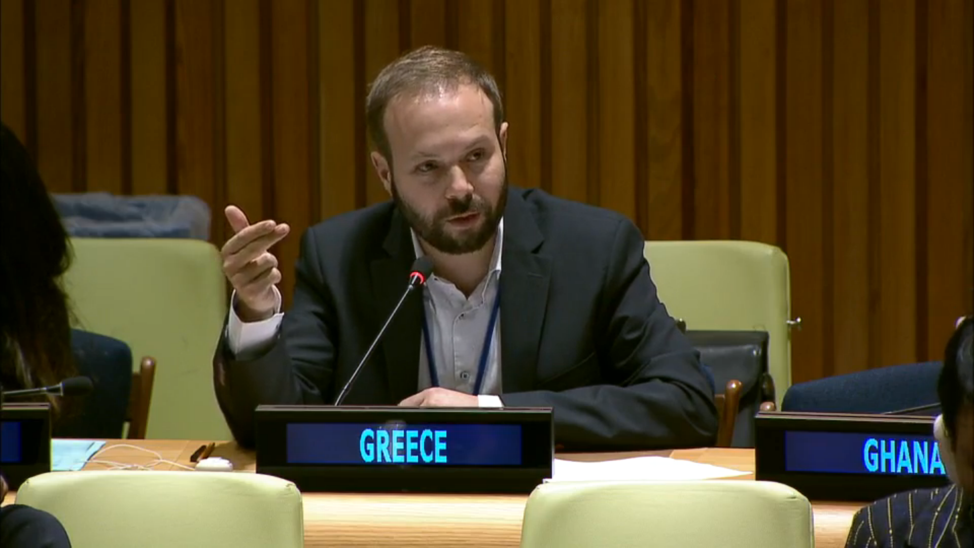 Ο βουλευτής Κορινθίας του ΣΥΡΙΖΑ, Γιώργος Ψυχογιός, σε αποστολή στον ΟΗΕ