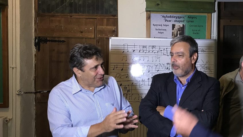Ικανοποίηση Νίκου Ηγουμενίδη κατά την παρουσία του Υπουργού Χριστόφορου Βερναρδάκη σε Ηράκλειο και Χουδέτσι