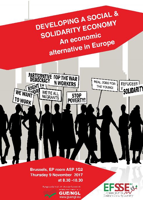 Την Πέμπτη 9/11 τo 2ο Ευρωπαϊκό Φόρουμ για την Κοινωνική και Αλληλέγγυα Οικονομία που διοργανώνει η GUE/NGL στο Ευρωπαϊκό Κοινοβούλιο