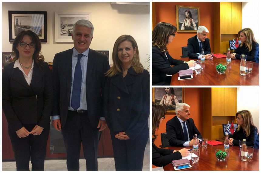 Συνάντηση της Μ. Τζούφη με τον Υπουργό Επικρατείας της Αλβανίας