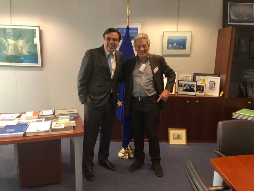 Συνάντηση του Μάκη Μπαλαούρα με τον Εκπρόσωπο Τύπου της Ευρωπαϊκής Επιτροπής Μαργαρίτη Σχοινά