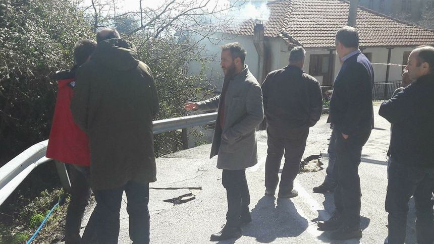 Ο Αλέξανδρος Μεϊκόπουλος στις πληγείσες περιοχές του Δήμου Ζαγοράς-Μουρεσίου