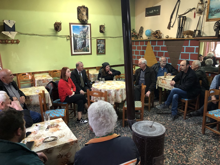 Επίσκεψη κλιμακίου του ΣΥΡΙΖΑ Τρικάλων στην Κρύα Βρύση Καλαμπάκας
