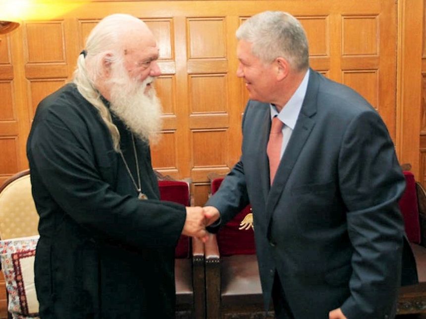 Συνάντηση του Γ. Καραγιάννη με τον Αρχιεπίσκοπο Αθηνών κ. Ιερώνυμο