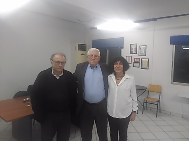 Συνάντηση του Π. Τριγάζη με την εκπρόσωπο της Δικοινοτικής Πρωτοβουλίας Ειρήνης «Ενωμένη Κύπρος» Χρ. Βαλανίδου: Κοινός ο αγώνας για ειρήνη στην Κύπρο και Μεσόγειο 