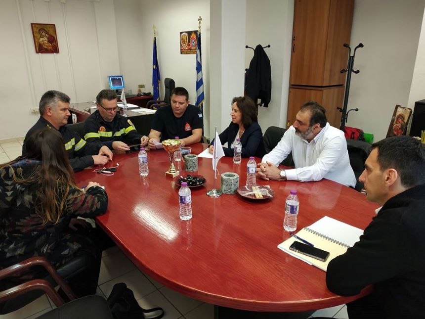 Συναντήσεις της Κ. Βέττα, βουλευτή Κοζάνης του ΣΥΡΙΖΑ, με διοίκηση Πυροσβεστικής Ακαδημίας Πτολεμαϊδας και εργαζόμενους ΟΤΕ