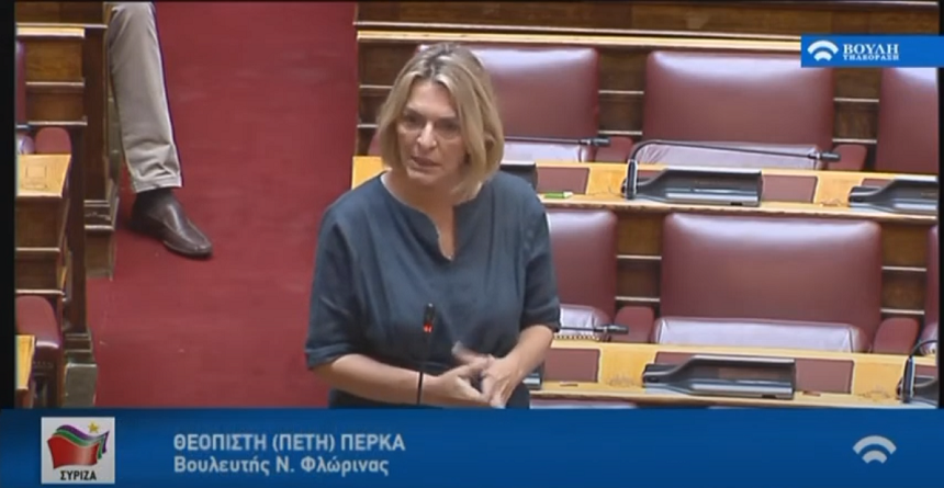 Π. Πέρκα: «Τα σκάνδαλα στα δημόσια έργα με την κατασπατάληση των χρημάτων του Ελληνικού λαού τελείωσαν με την Κυβέρνηση του ΣΥΡΙΖΑ» - βίντεο