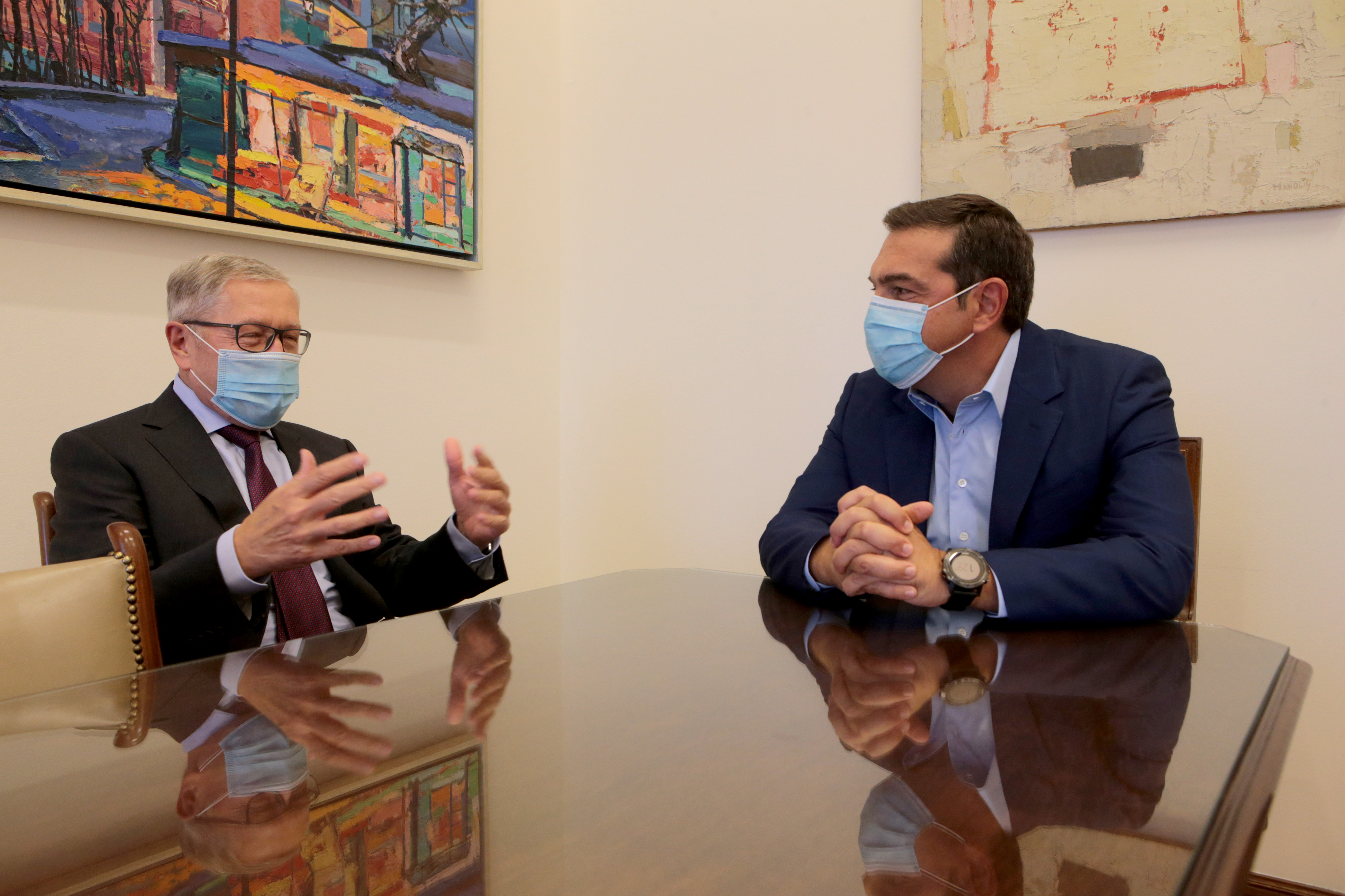 Συνάντηση του Προέδρου του ΣΥΡΙΖΑ-Προοδευτική Συμμαχία με τον επικεφαλής του ESM
